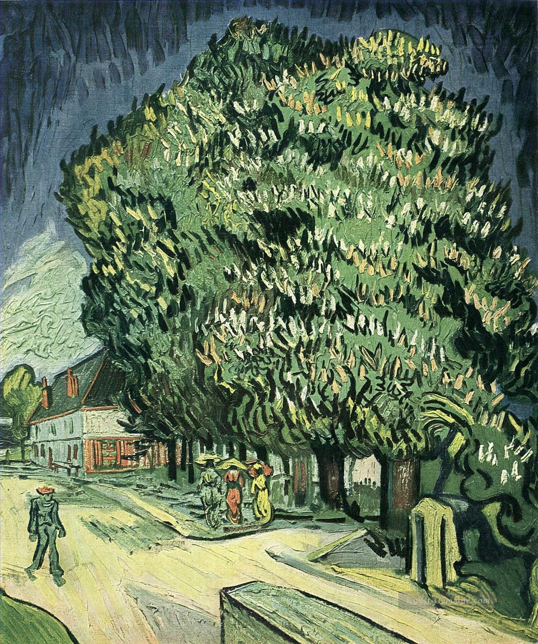 Kastanienbäume in der Blüte Vincent van Gogh Ölgemälde